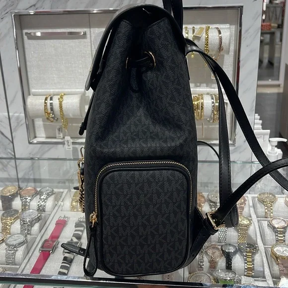 Michael Kors Jet Set Large Logo Backpack
Black 
NWT - Picture 8 of 16